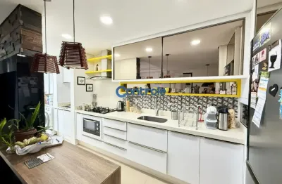 Apartamento com 02 dormitórios, (1 c/suíte) bela vista - são josé sc mobiliado