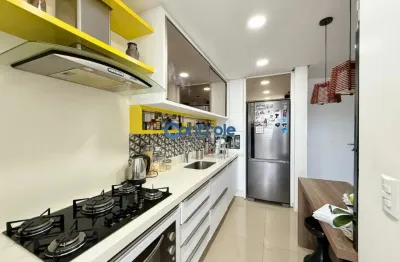 Apartamento com 02 dormitórios, (1 c/suíte) bela vista - são josé sc mobiliado