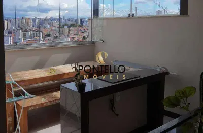 Cobertura à venda, 2 quartos, 2 suítes, 2 vagas, sagrada família - belo horizonte/mg