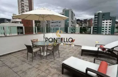Cobertura à venda, 4 quartos, 2 suítes, 3 vagas, serra - belo horizonte/mg