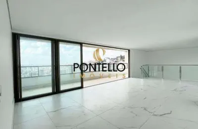 Cobertura à venda, 4 quartos, 4 suítes, 4 vagas, santa lúcia - belo horizonte/mg