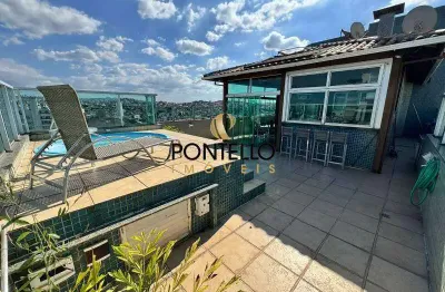Cobertura à venda – 4 quartos (1 suíte) – 4 vagas – 246 m² – nova floresta