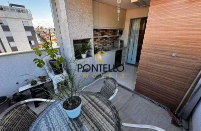 Cobertura à venda em Sagrada Família, 2 suítes, varanda gourmet e 2 vagas – R$ 895.000