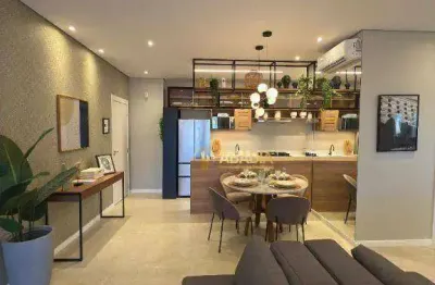 Apartamento a venda com 2 dormitórios, 60 m² - santa terezinha - paulínia/sp