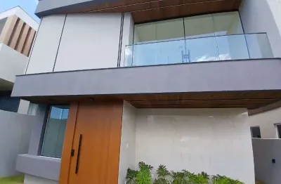 Casa em condomínio fechado com 4 quartos à venda na residencial hortoville sucupió, abrantes, camaçari, 200 m2 por r$ 1.430.000