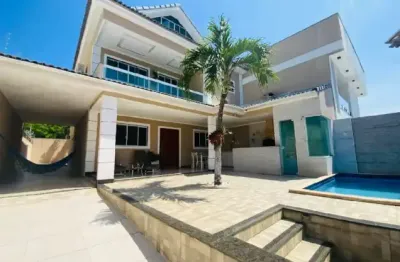 Casa com 390 metros², 3 quartos, piscina e churrasqueira em beira mar - paripueira - al