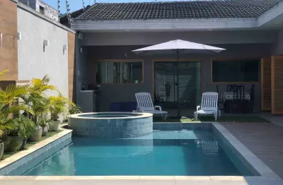 Casa com 388 metros², 3 quartos, piscina e churrasqueira em ponta dos seixas - jp