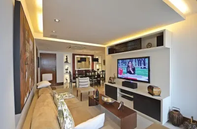 Alfa barra  - barra da tijuca - apartamento de 155m, reformado e decorado. 4 quartos, sendo 3 suítes