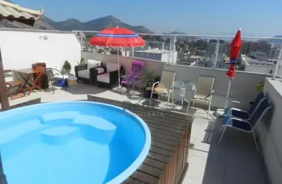 Cobertura duplex com piscina a venda na rua santa titara - meier