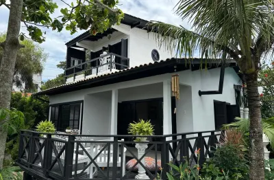 Linda casa duplex mobiliada com vista mar no santinho em florianópolis - sc