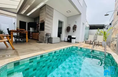 Linda casa com piscina no condomínio ideal life, são josé do rio preto-3340