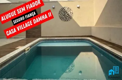 Alugue sem fiador casa condomínio village  damha ii, são josé do rio preto