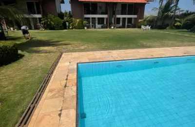 Linda casa duplex em condomínio no porto das dunas, 4 quartos + dce