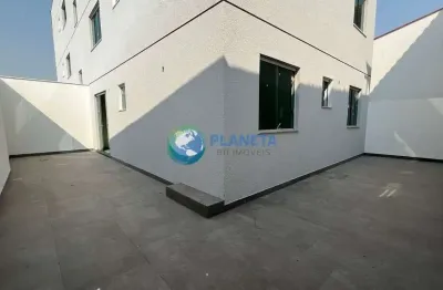 Apartamento com area externa a venda - santa monica - belo horizonte