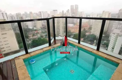 Condomínio mansão portinari, cobertura com 3 dormitórios à venda, 398 m² por r$ 6.489.000 - moema - são paulo/sp