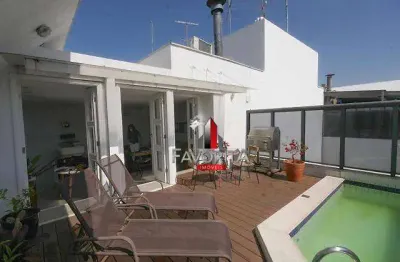Condomínio panamericano - free space, cobertura com 2 dormitórios à venda, 169 m² por r$ 1.968.000 - pinheiros - são paulo/sp