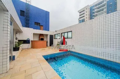 Condomínio oceanus, cobertura com 4 dormitórios à venda, 359 m² por r$ 2.168.000 - gonzaga - santos/sp