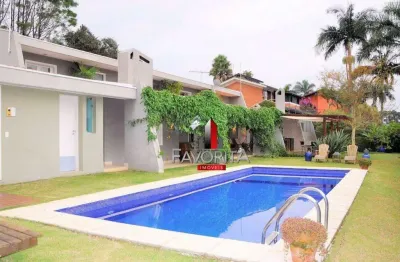 Condomínio são fernando golf clube,  casa com 7 dormitórios à venda, 442 m² por r$ 2.680.000 - vila de são fernando - cotia/sp