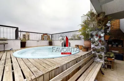 Condomínio villa di bari, cobertura com 3 dormitórios à venda, 150 m² por r$ 998.000 - morumbi - são paulo/sp