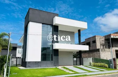 Casa no alphaville com 360 m², 4 quartos sendo 3 suítes e 1 semi