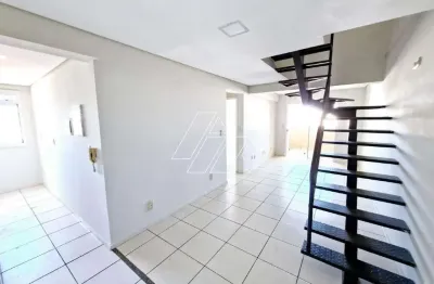 Apartamento cobertura com 3 quartos (2 suítes) e 1 vaga para alugar no cascata – marília/sp