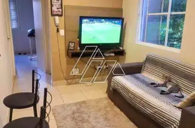 Apartamento com 2 quartos e 1 vaga à venda no residencial san remo – jardim califórnia, marília/sp