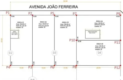 Terreno à venda no Centro, Gália 
