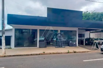 Salão comercial com 3 salas e pátio para 10 veículos à locação no somenzari – marília/sp