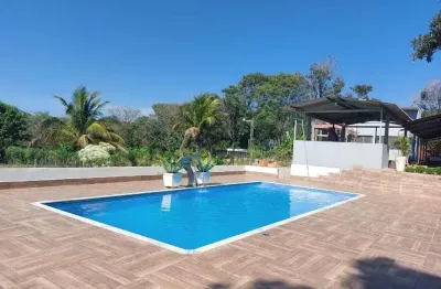Chácara com poço artesiano, piscina de 9x4 3 dormitórios à venda, 3000 m² por r$ 550.000 - centro - quintana/são paulo
