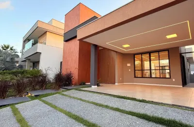 Excelente casa plana na cidade alpha - eusébio/ce - 3 suítes