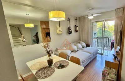 Apartamento duplex com 2 dormitórios à venda, 75 m² por r$ 399.000,00 - taquara - rio de janeiro/rj