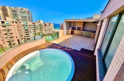 Cobertura com 3 dormitórios à venda, 200 m² por r$ 2.900.000,00 - barra da tijuca - rio de janeiro/rj
