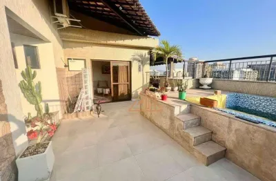 Cobertura com 3 dormitórios à venda, 210 m² por r$ 2.095.000,00 - barra da tijuca - rio de janeiro/rj