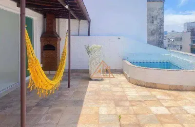 Cobertura com 3 dormitórios à venda, 220 m² por r$ 2.240.000,00 - copacabana - rio de janeiro/rj