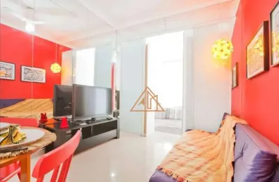 Apartamento com 1 dormitório à venda, 40 m² por r$ 720.000,00 - copacabana - rio de janeiro/rj
