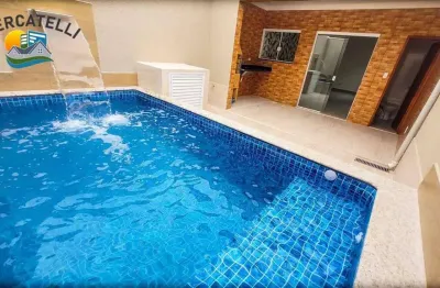Casa com 2 dormitórios à venda, 118 m² por r$ 450.000 - balneário santa eugênia - mongaguá/sp