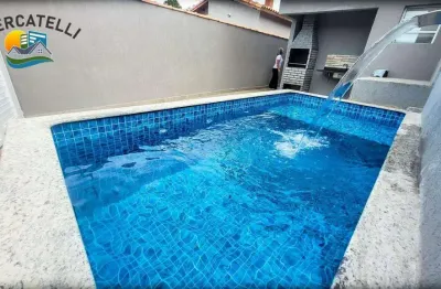 Casa com 2 dormitórios à venda por r$ 370.000 - balneário gaivota - itanhaém/sp