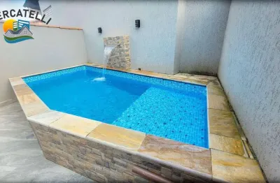 Sobrado com 3 dormitórios à venda, 112 m² por r$ 500.000 - balneário gaivota - itanhaém/sp