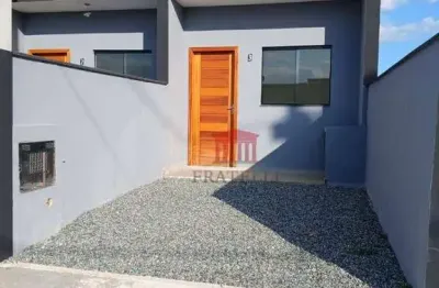 Casa com 2 dormitórios à venda, 48 m² por r$ 220.000,00 - volta redonda - araquari/sc