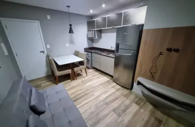 Apto quarto e sala, mobiliado, com vaga, area de lazer no condomínio, no estrela sul