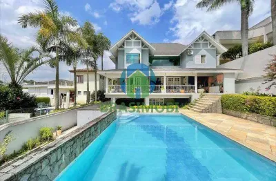 Cond são paulo ii - casa linda, 4 suítes, piscina, gourmet.