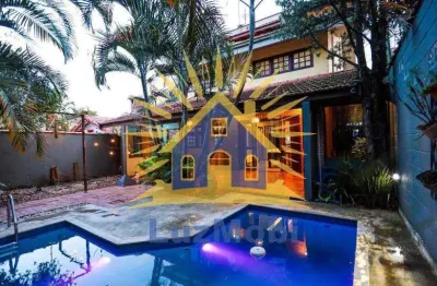 Exclusiva casa rústica com piscina em bolsão fechado na granja viana – 350m² construídos