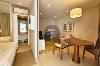 Apartamento mobiliado com vista mar lateral no estanconfor