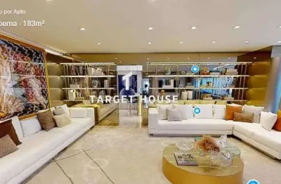 Apartamento de luxo à venda em são paulo, moema, com 3 quartos, 174m²