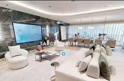 Apartamento de luxo à venda em são paulo, brooklin, com 4 quartos, 251m²