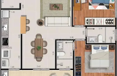 Apartamento com 2 quartos à venda na Rua Professor José Spinelli, Bairu, Juiz de Fora