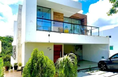 Casa com 5 dormitórios à venda por r$ 1.350.000 - alphaville litoral norte 2 - camaçari/ba