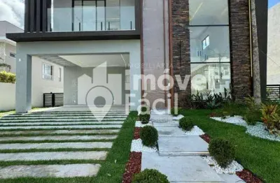 Casa com 4 dormitórios à venda, 275 m² por r$ 2.850.000,00 - abrantes - camaçari/ba