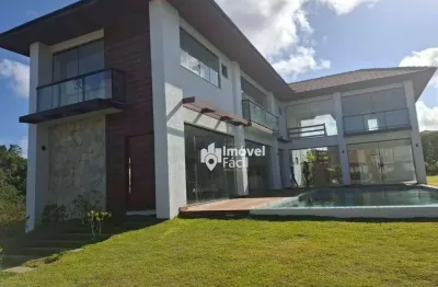 Casa com 5 dormitórios à venda, 452 m² por r$ 3.250.000 - abrantes - camaçari/ba
