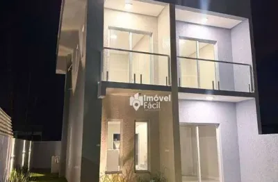 Casa com 3 dormitórios à venda, 85 m² por r$ 550.000 - bairro novo - camaçari/ba